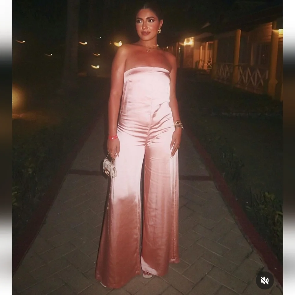 Zara * Long Jumpsuit Pale Pink Size XS and S